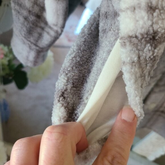 Abercrombie plaid sherpa shirt jacket large - Picture 6 of 16